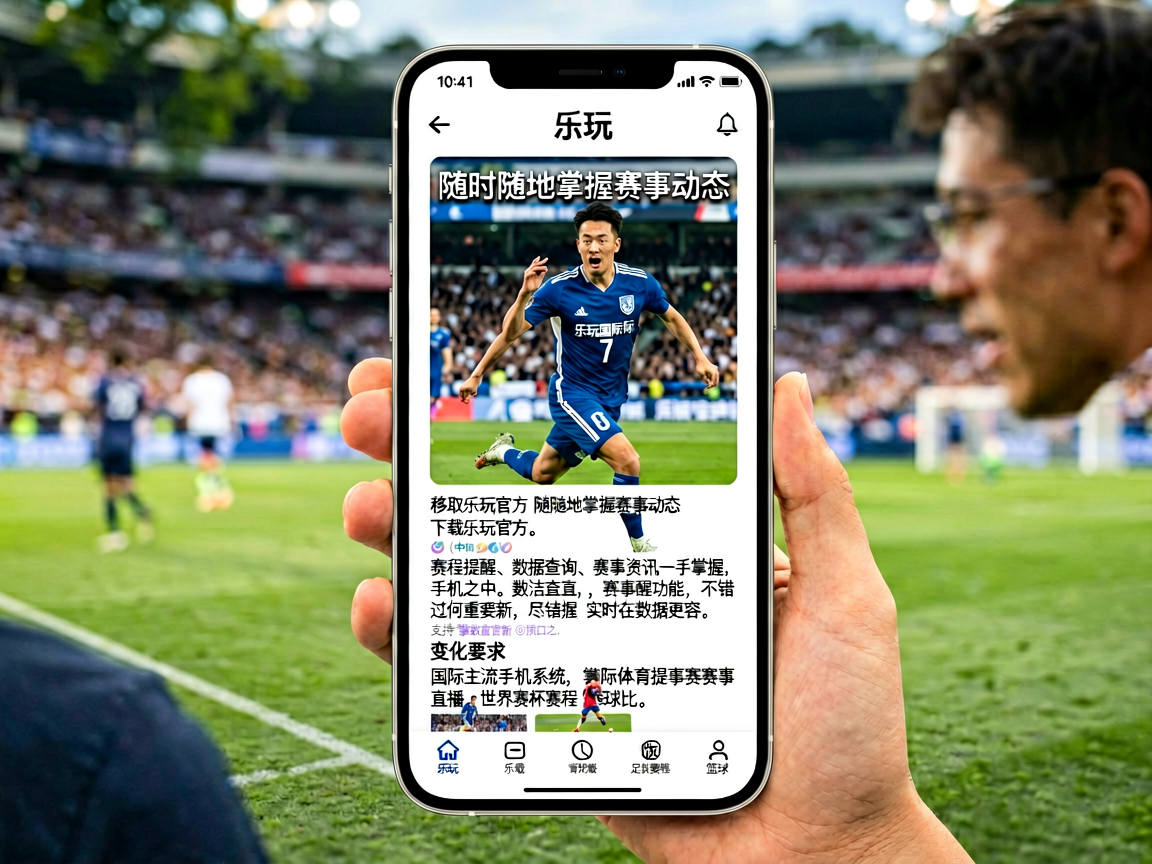 乐玩APP手机端界面展示，简洁的体育内容布局